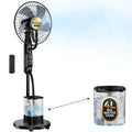Misting Fan, 2026 Upgraded 4L Large Water Tank Mister Cooling Fan, 5 Speeds 3 Modes Misting Standing Fan