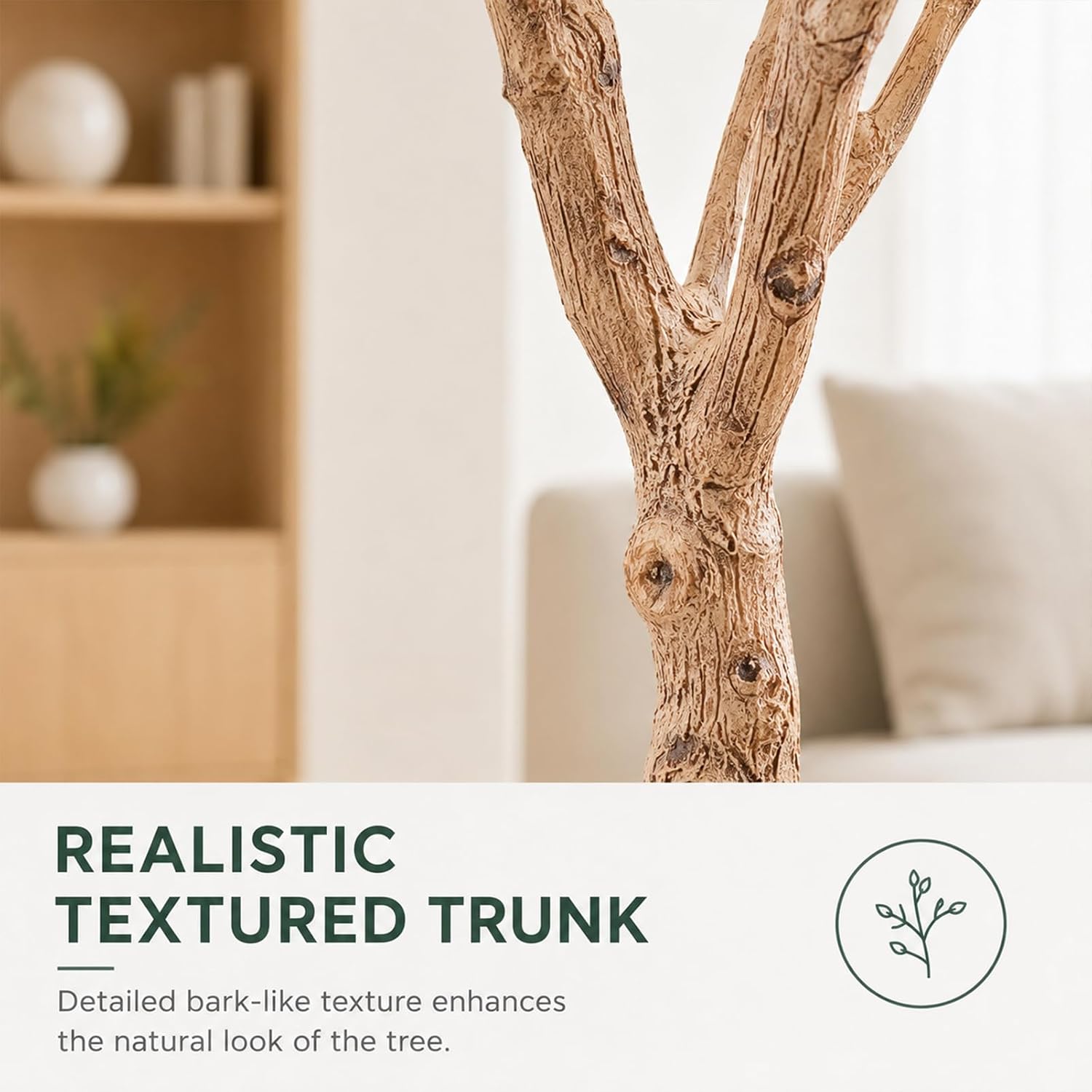 Olive Trees Artificial Indoor 7FT, Upgraded Tall Faux Olive Tree | White Tall Planter, Realistic Faux Olive Tree with Natural Wood Trunk and Lifelike Fruits, for Home/Office Decor Gift